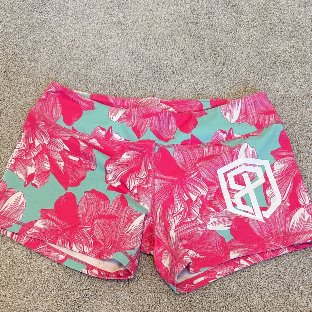 Born Primitive Pink Floral Women's Athletic Shorts